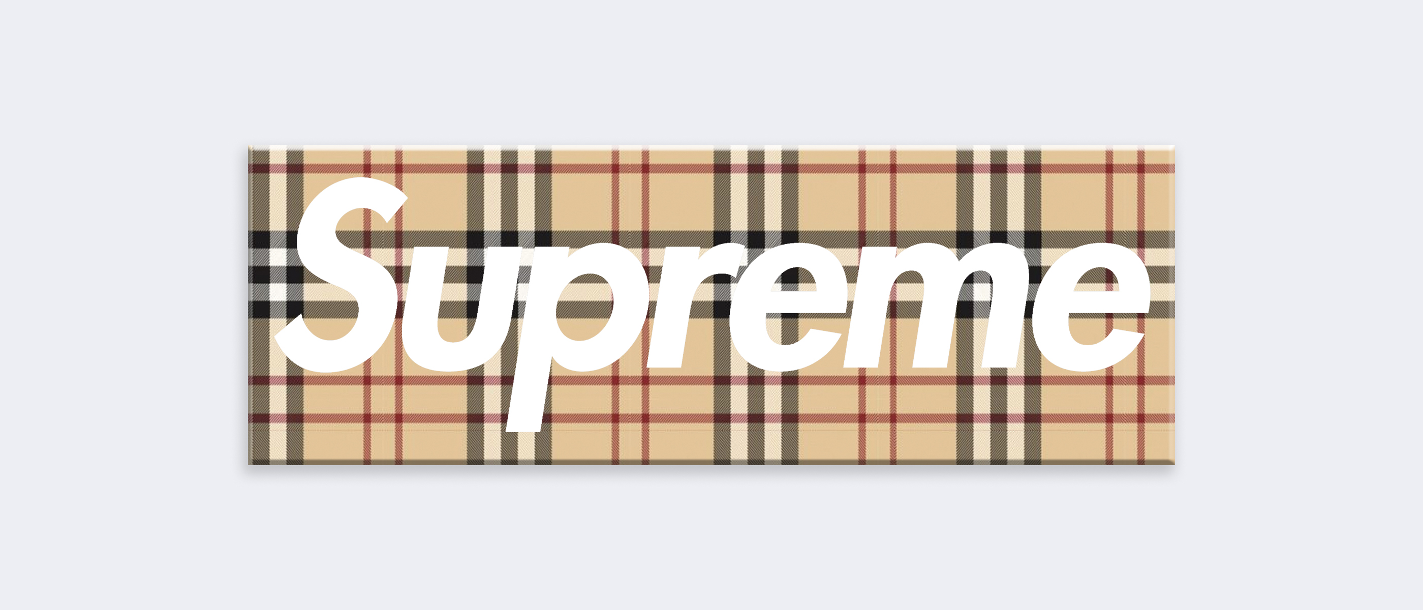 Burberry x 2024 supreme box logo