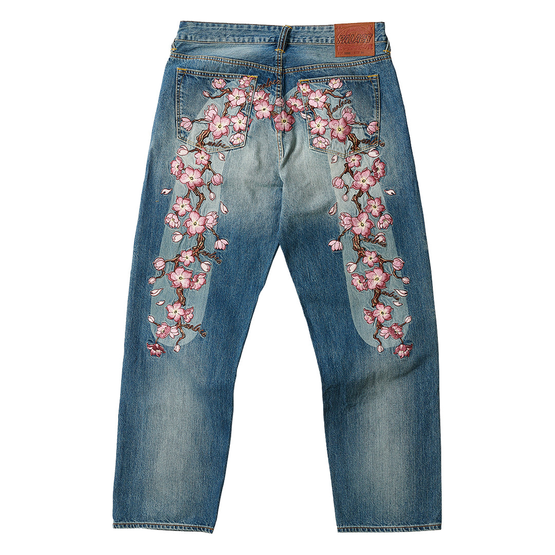 Plys dukke Broom let at håndtere Palace EVISU Embroidered Cherry Blossom Jean | Palace - SLN Official