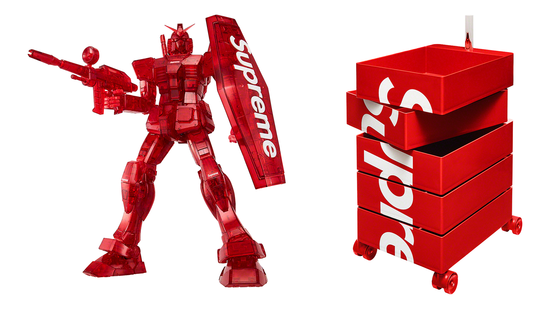Gundam Figures, Box Logo Balaclavas and More at Supreme This Week