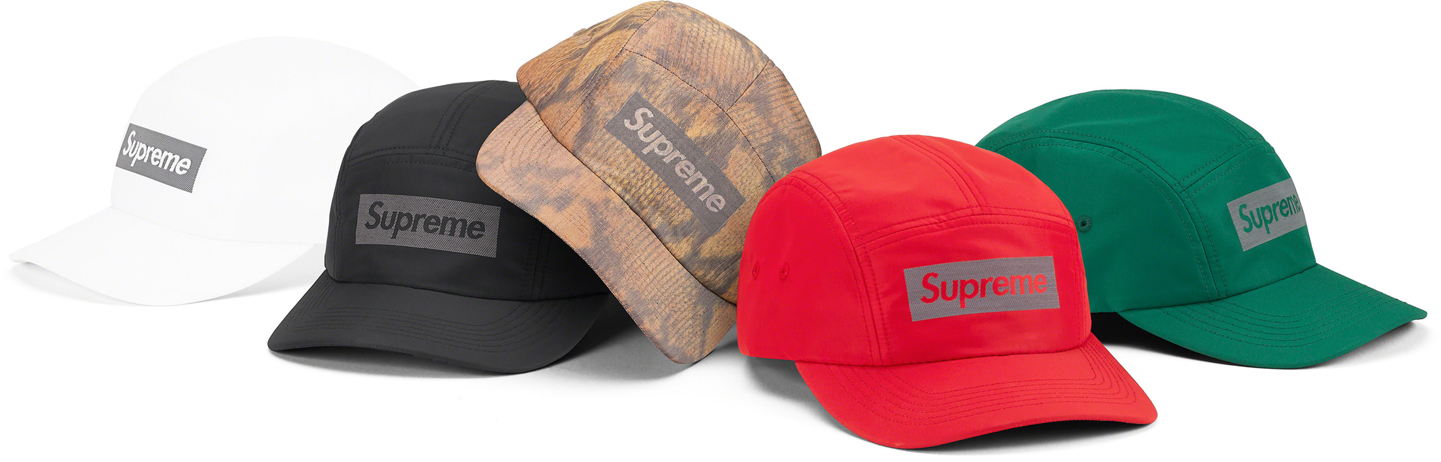 Supreme Reflective Jacquard Logo Camp Cap | Supreme - SLN Official