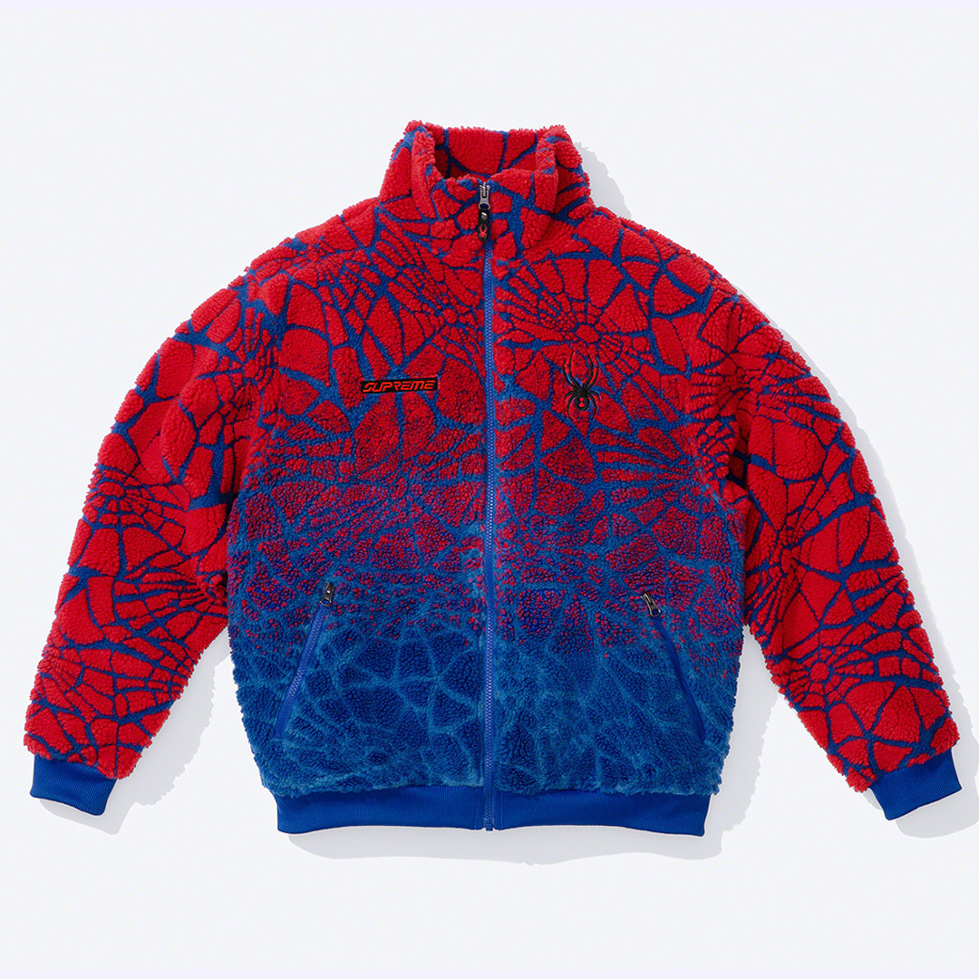 80s 90s spyder fleece jacket supreme裄丈89cmラグラン