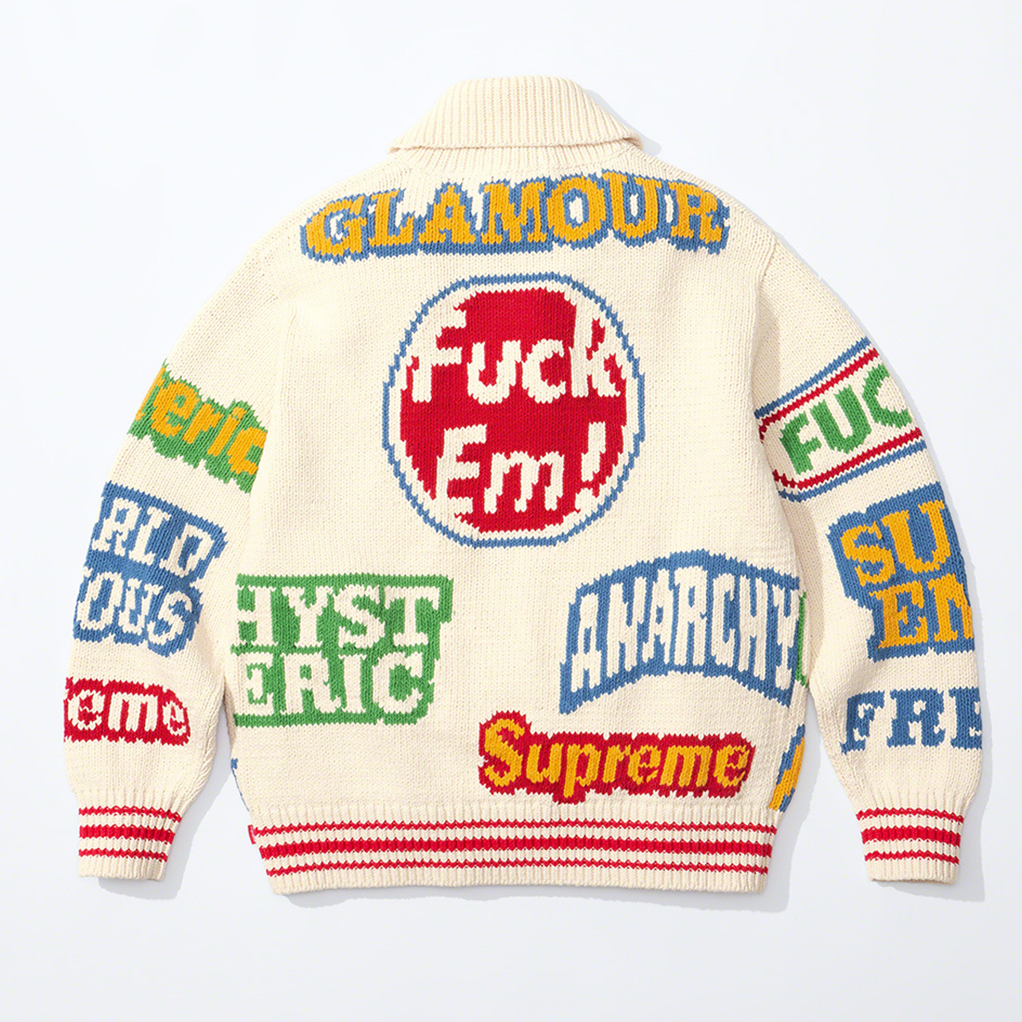 Supreme Hysteric Glamour Logos Zip Up Sweater | Supreme - SLN Official