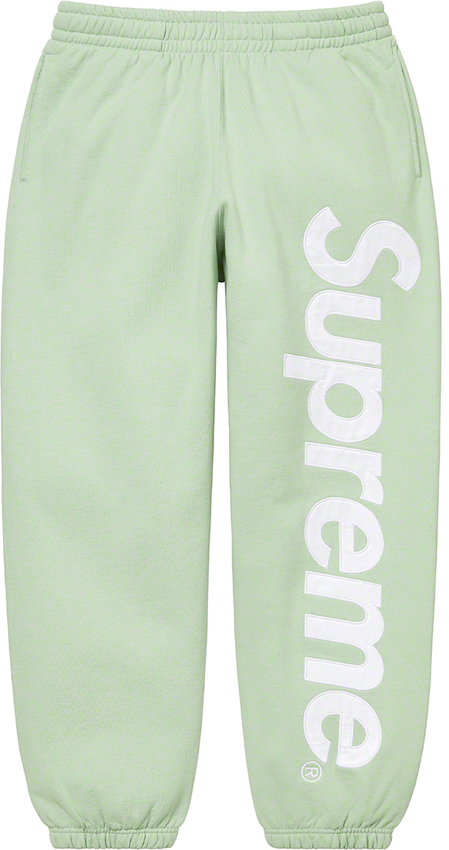 ロシア大手銀行 Supreme Satin Applique Sweatpant - パンツ