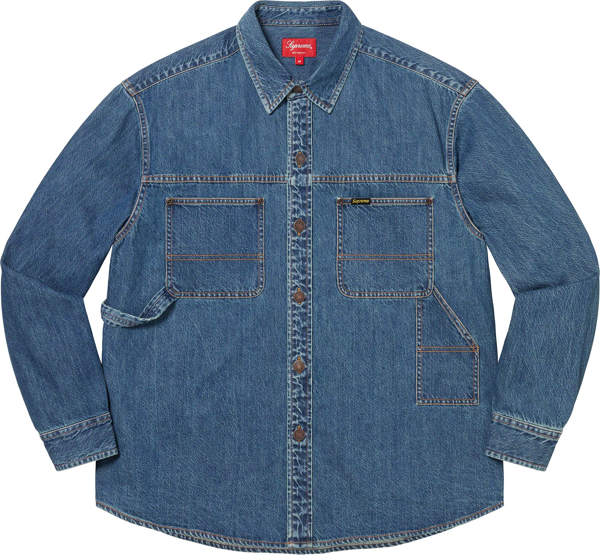 supreme Sherpa Lined Denim Shirt - ファッション