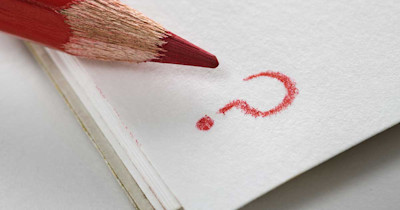 Banner-close-up-of-a-red-pencil-and-written-question-mark