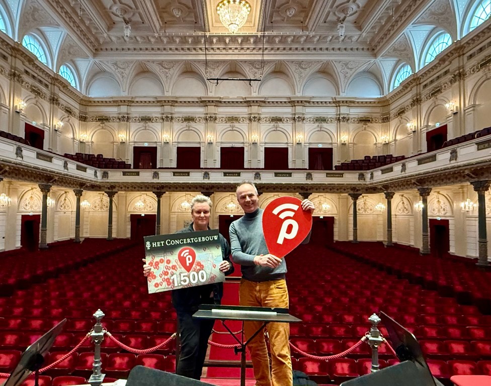 Concertgebouw is 1500ste locatie met gratis en veilig wifi via Publicroam