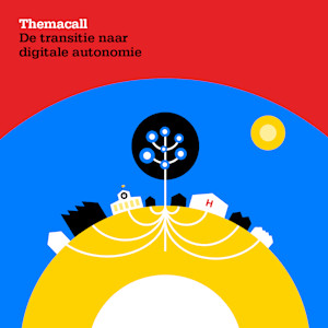 Vierkant hoofdbeeld - themacall - De transitie naar digitale autonomie - Nederlandstalig