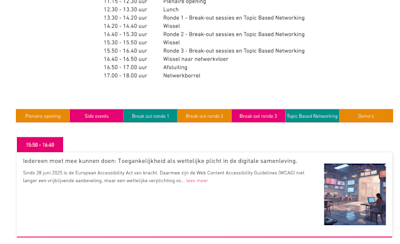 Iedereen moet mee kunnen doen: Toegankelijkheid als wettelijke plicht in de digitale samenleving ECP jaarfestival 2025 break-out sessie