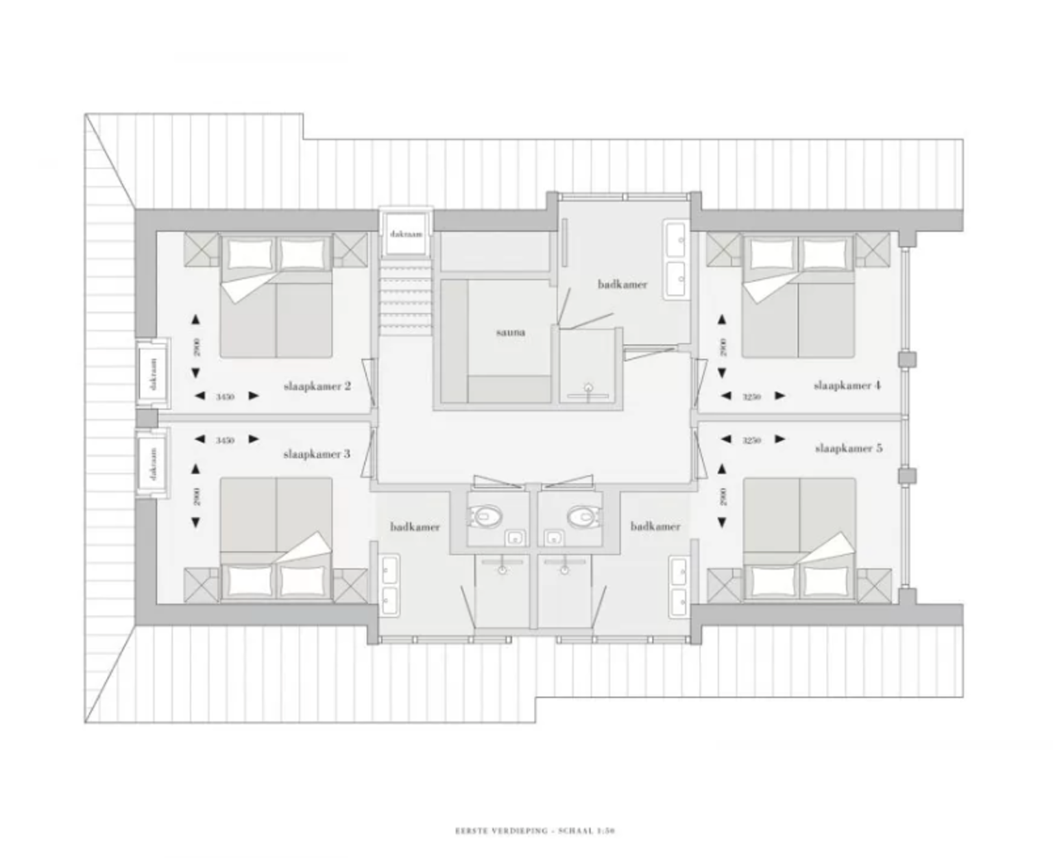 Plattegrond villa