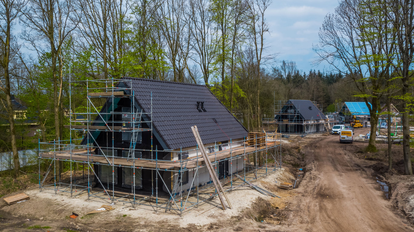 Bekijk een Weidebos villa in aanbouw tijdens de Open Dag op 30 juni