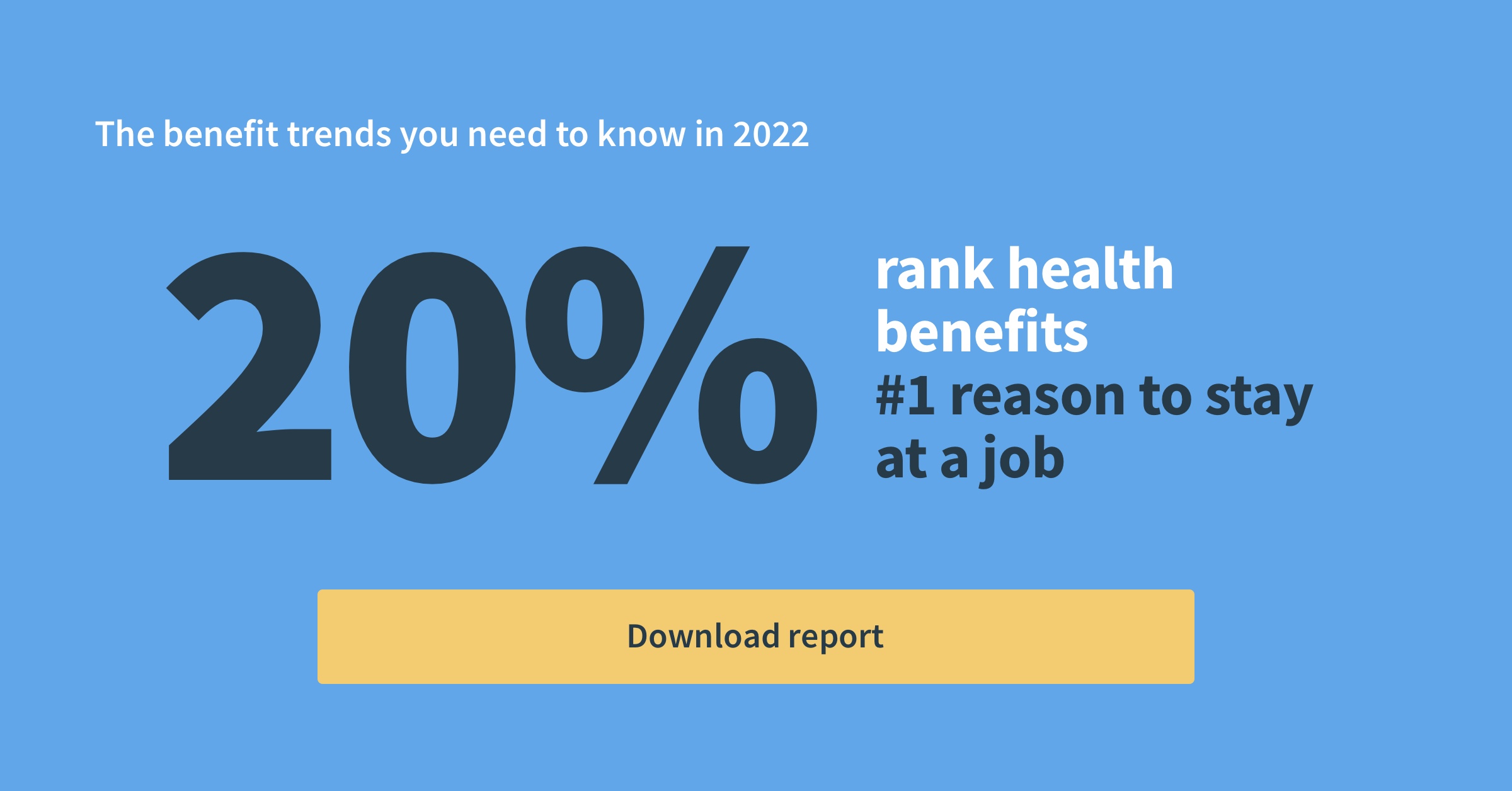Lively Benefits Trends Report 20 percent rank health benefits the number one reason to say at job