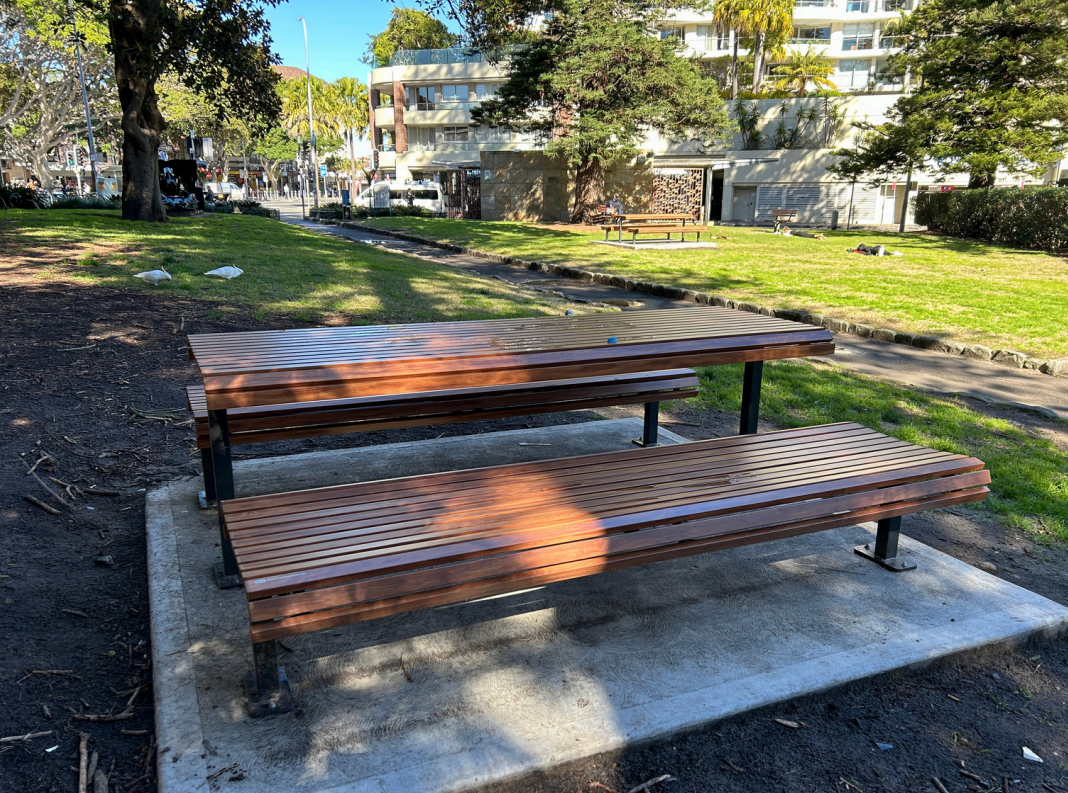 picnic tables at gilbert