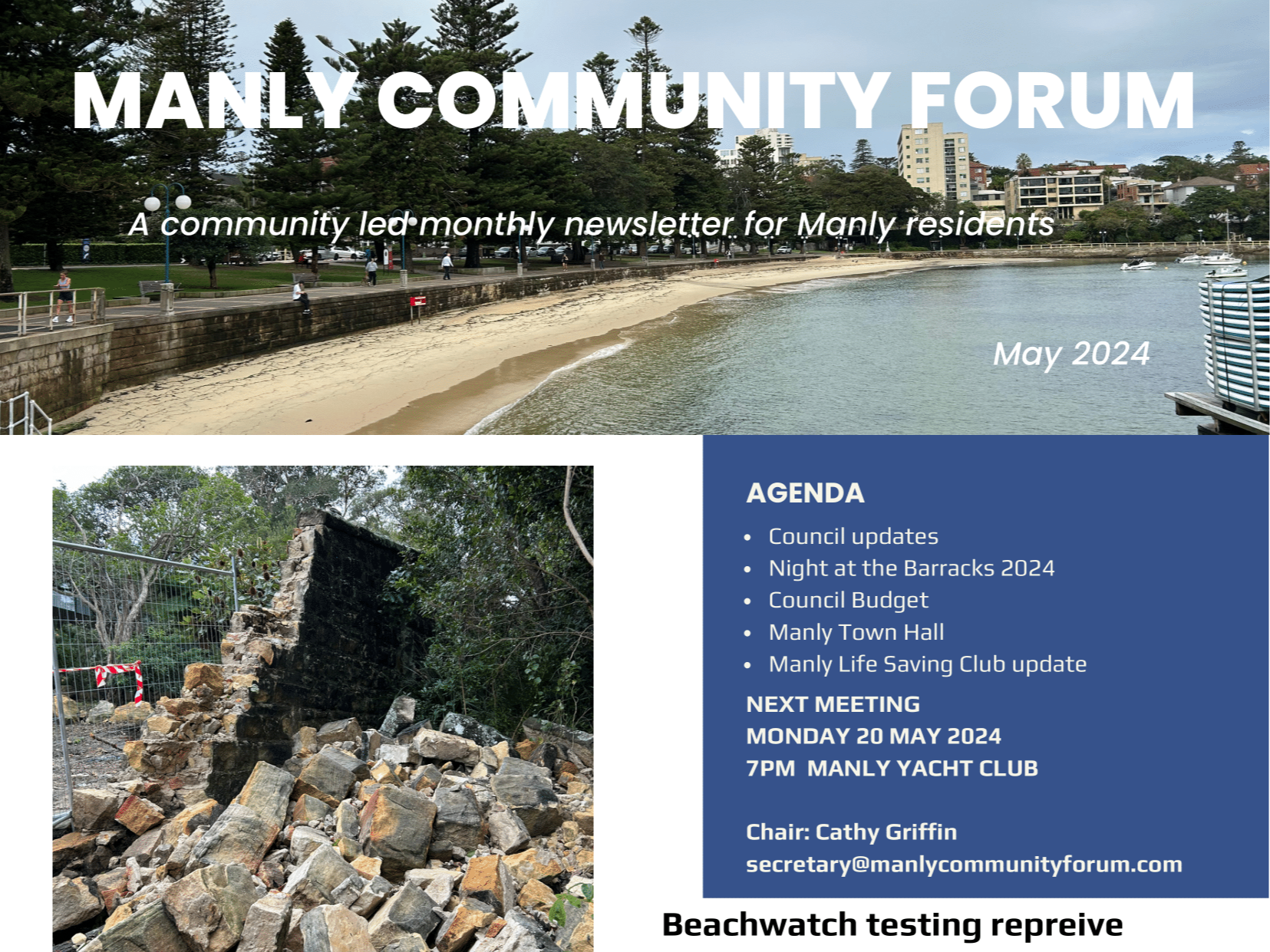May 2024 Newsletter | Manly Community Forum