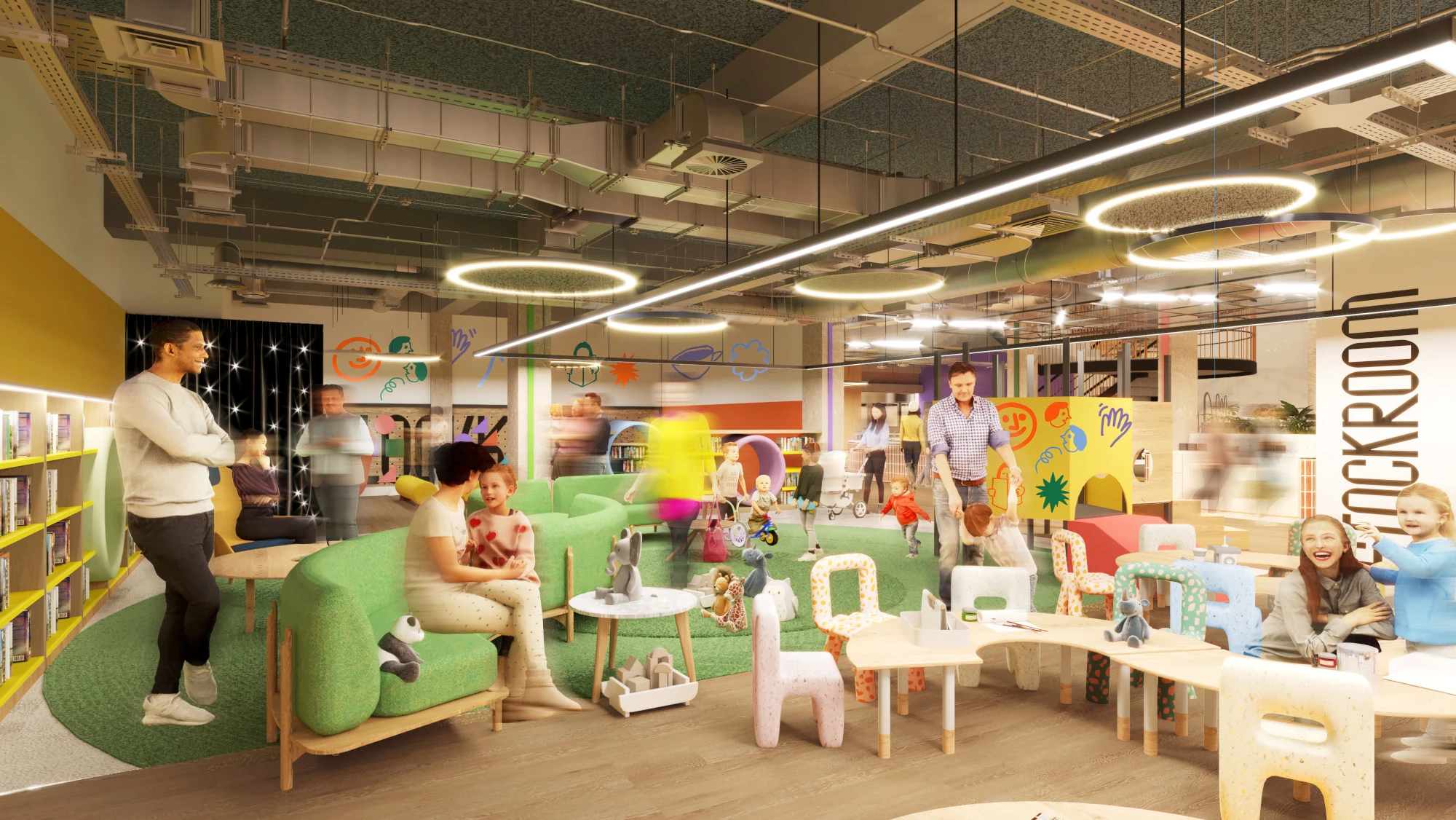 Stockroom - Childrens Library CGI Visual