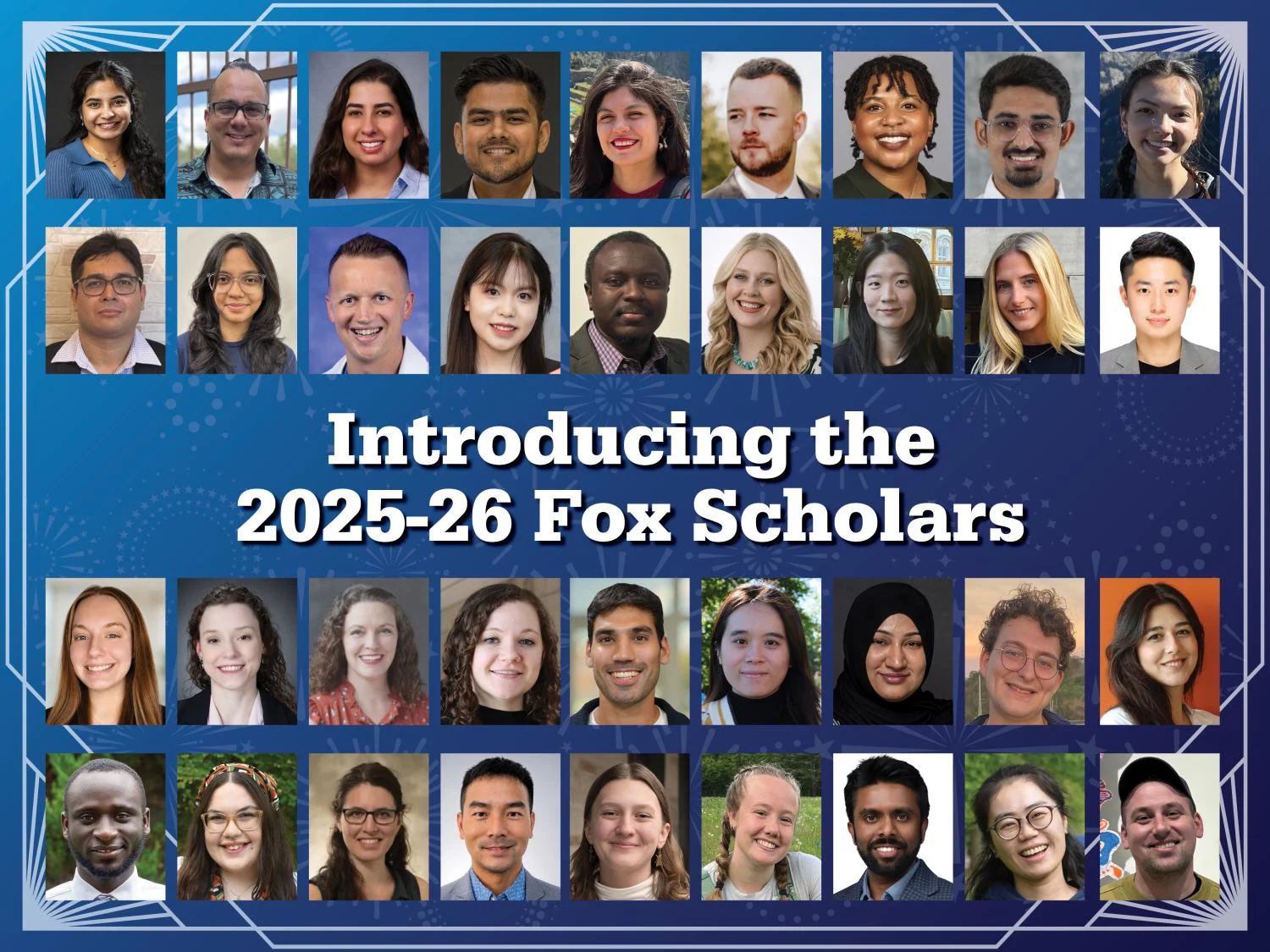 2025-26 Fox Scholars Collage