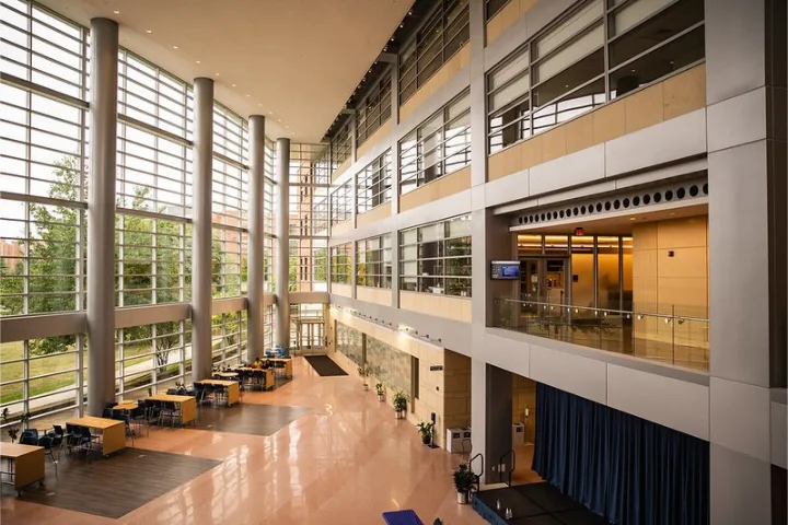 Business building interior