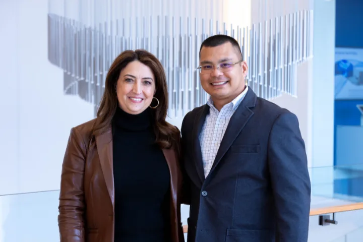 CSCR director posed with CSCR corporate support representative