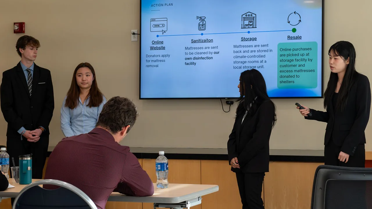 Students presenting