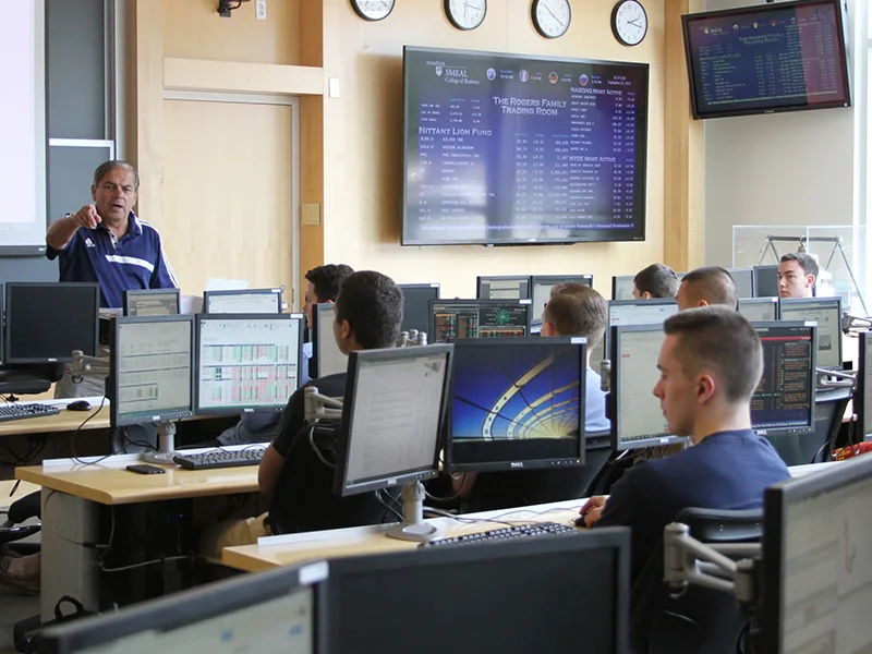 Woolridge in Trading Room