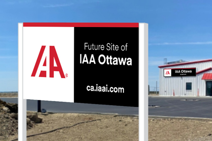 Future Site of IAA Ottawa sign