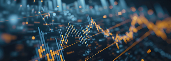 Data points on a chart