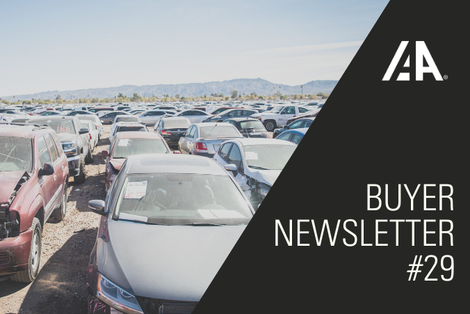 IAA Buyer Newsletter 29. SMS Text Notifications, Exporting of NY Titled Vehicles, Transportation Services & more.