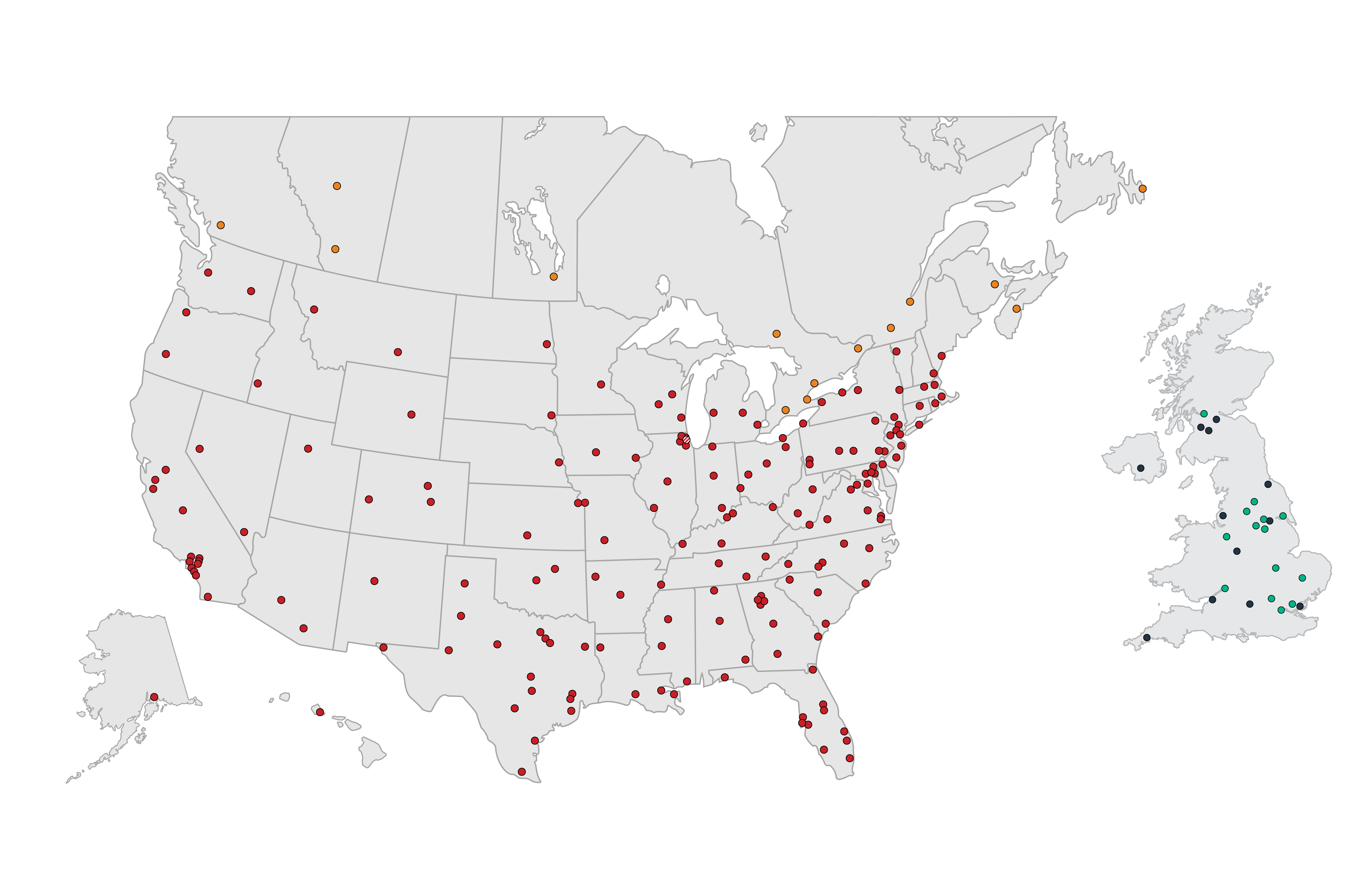 IAA Locations in the U.S., Canada & the United Kingdom