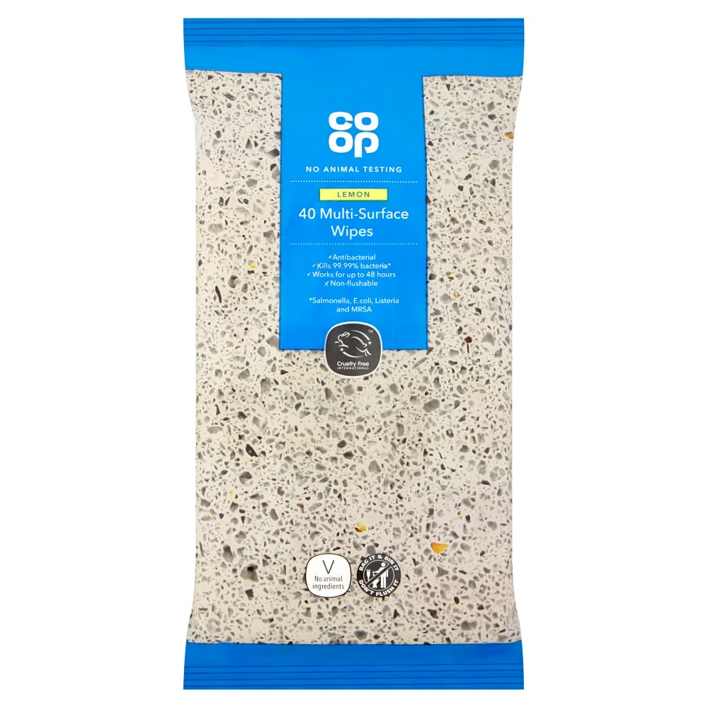 Co-op 40 Antibacterial Multi Surface Wipes
