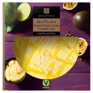 Co-op Irresistible Limited Edition Hand Finished Passion Fruit & Lime Crumble Cake