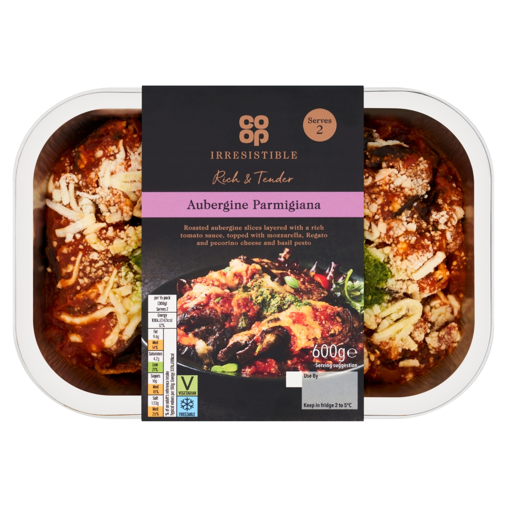 Co-op Irresistible Aubergine Parmigiana 600g