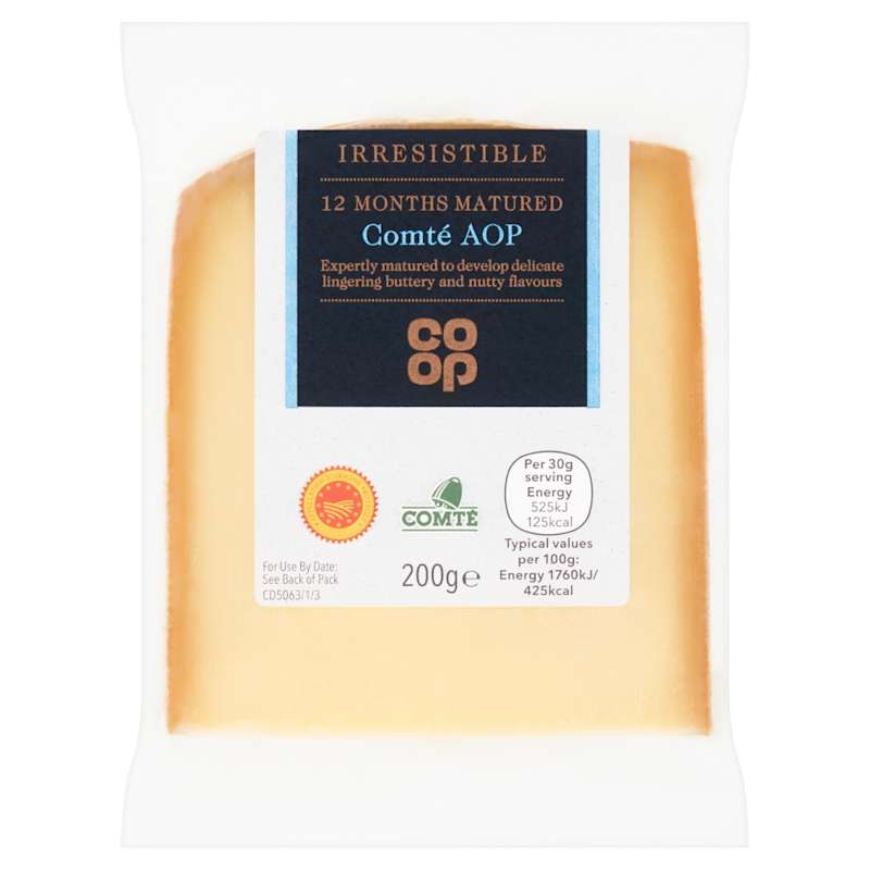Co op Irresistible Comt Cheese 200g Co op co-op-irresistible-comt-cheese-200g-co-op