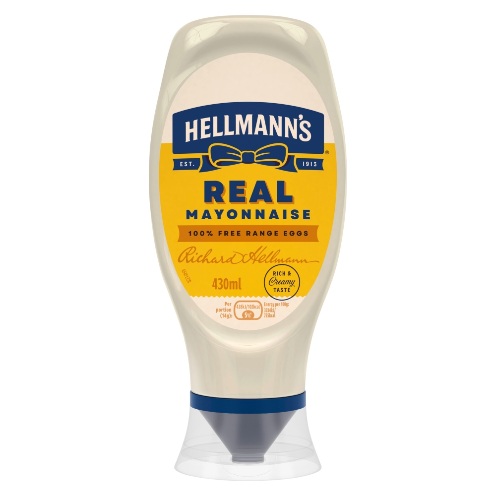 Hellmann's Real Squeezy Mayonnaise 430ml