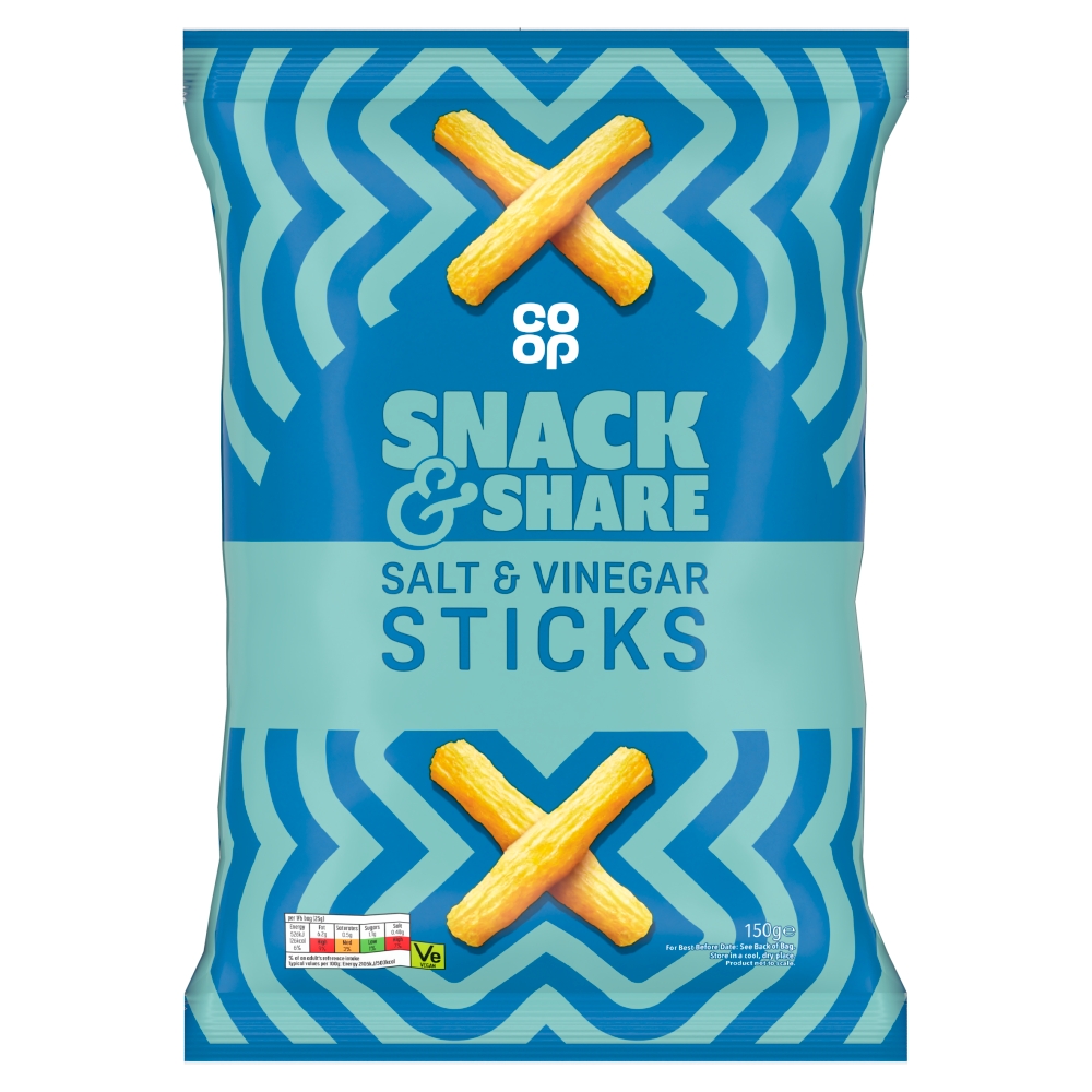 Co-op Salt and Vinegar Sticks 150g