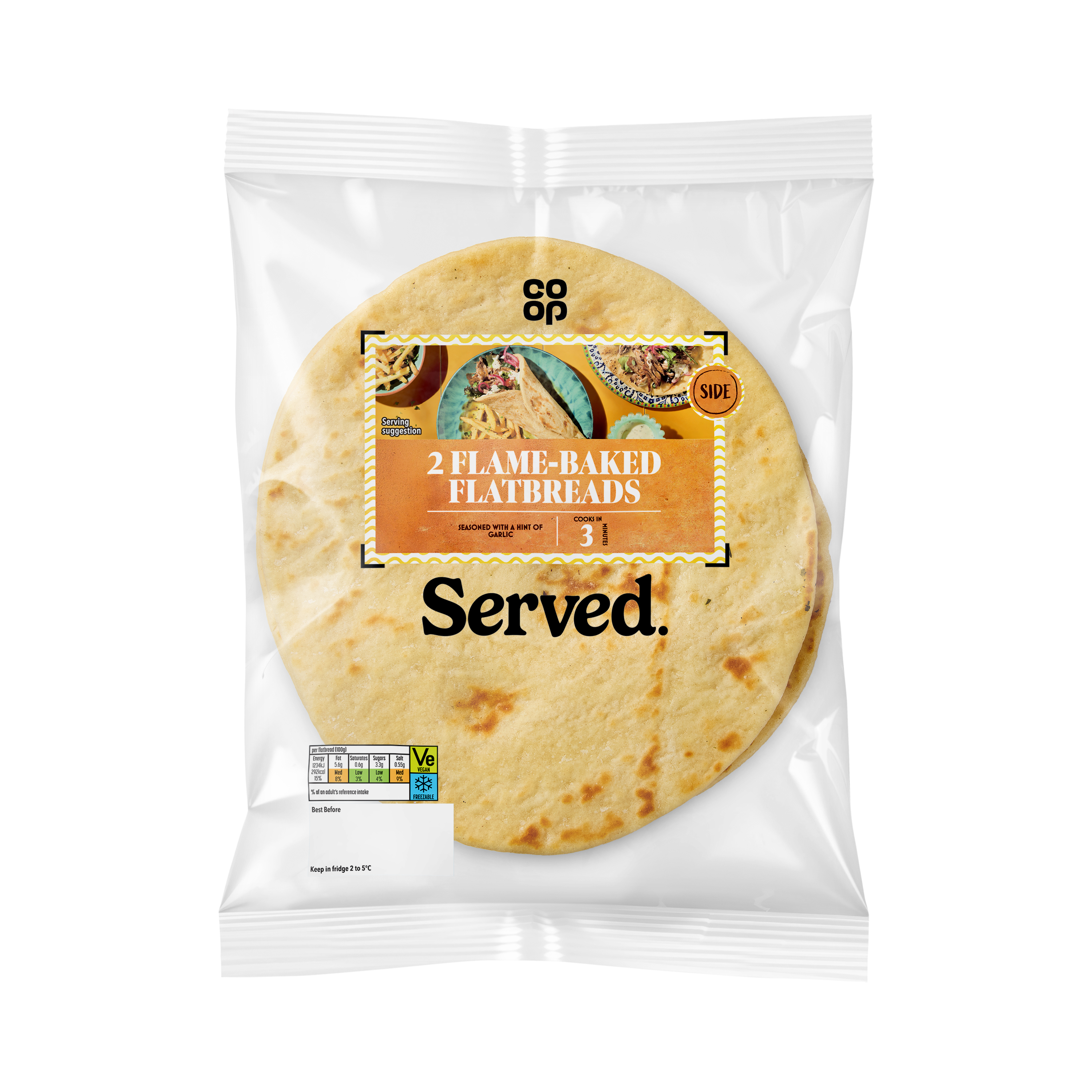Co-op 2 Flame Baked Flatbreads 