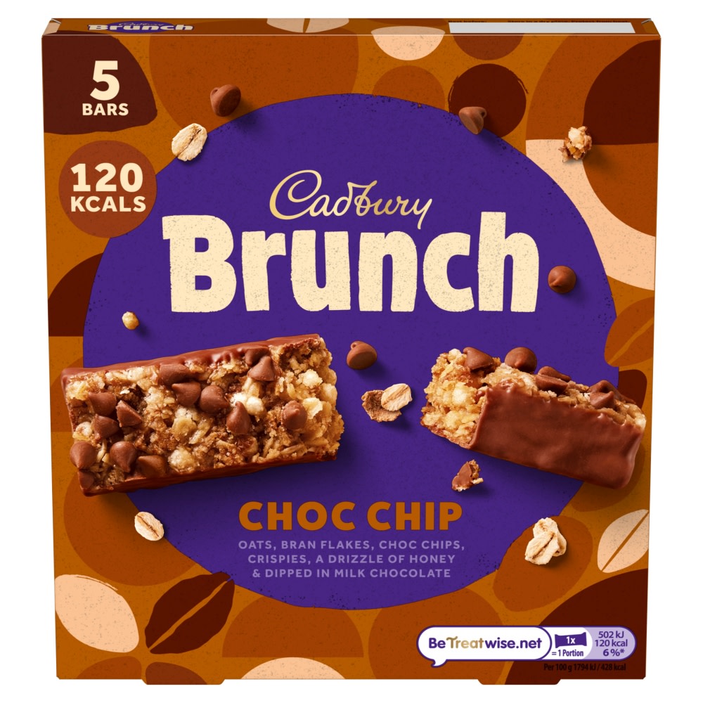 Cadbury Brunch Choc Chip 5x28g (140g)
