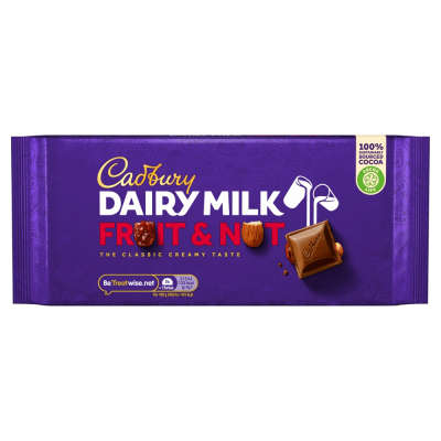 Cadbury Dairy Milk Fruit & Nut Chocolate Bar 200g