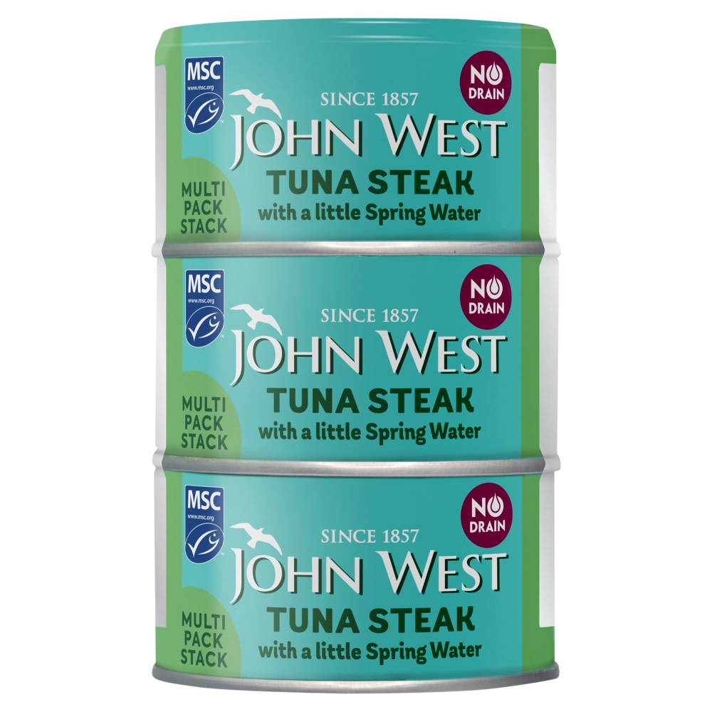 John West Tuna Steak Springwater 3x100g