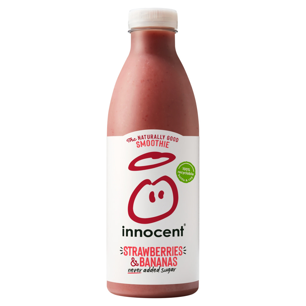 innocent Strawberries & Bananas Smoothie 750ml - Co-op