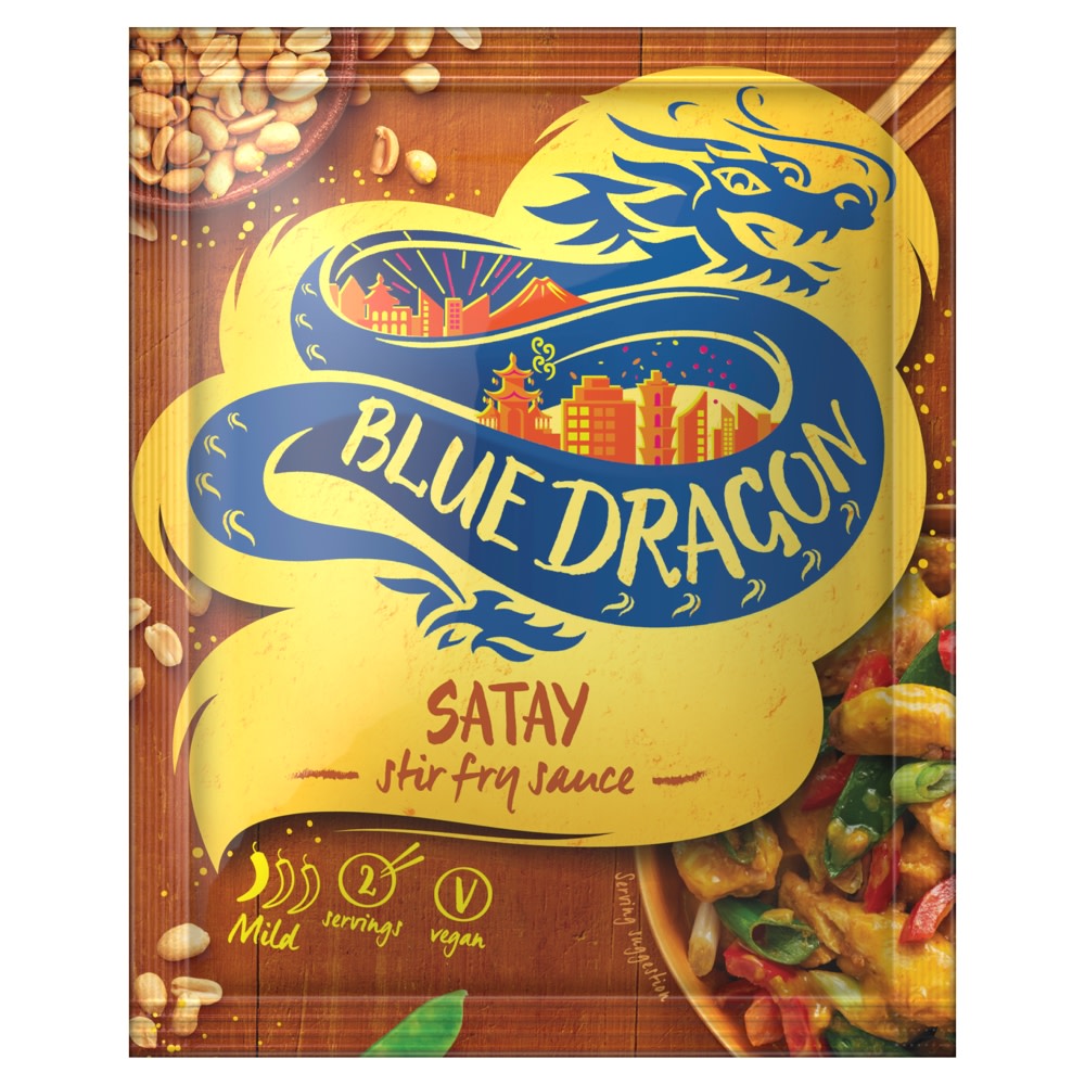 Blue Dragon Satay Stir Fry Cooking Sauce Mild 120g