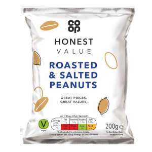 Co-op Honest Value Roasted & Salted Peanuts 200g