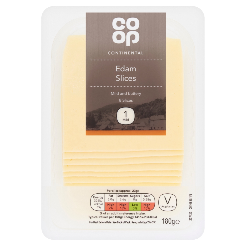 Co-op Edam Slices 180g