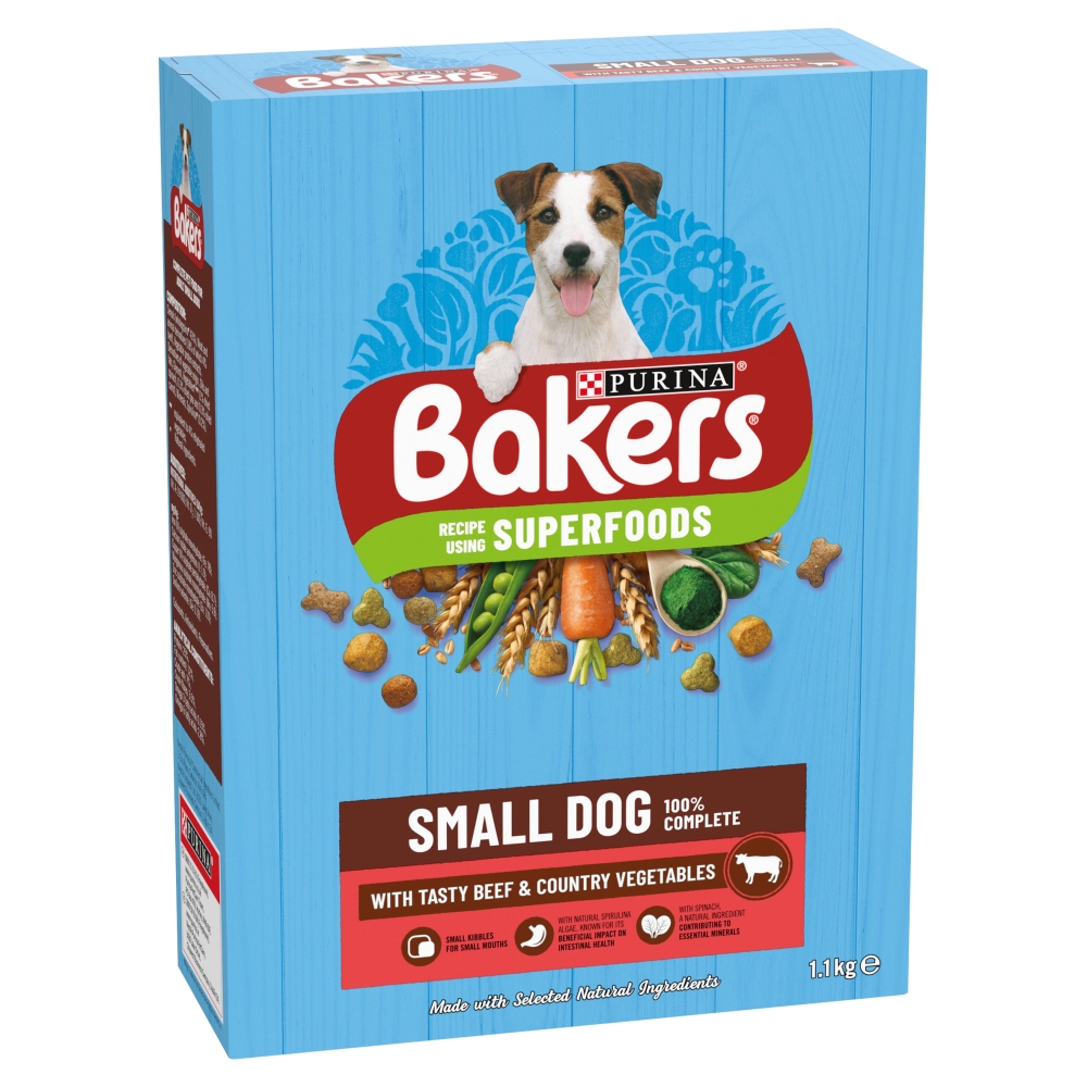 Purina Bakers Small Dog Beef Vegetable 1.1kg