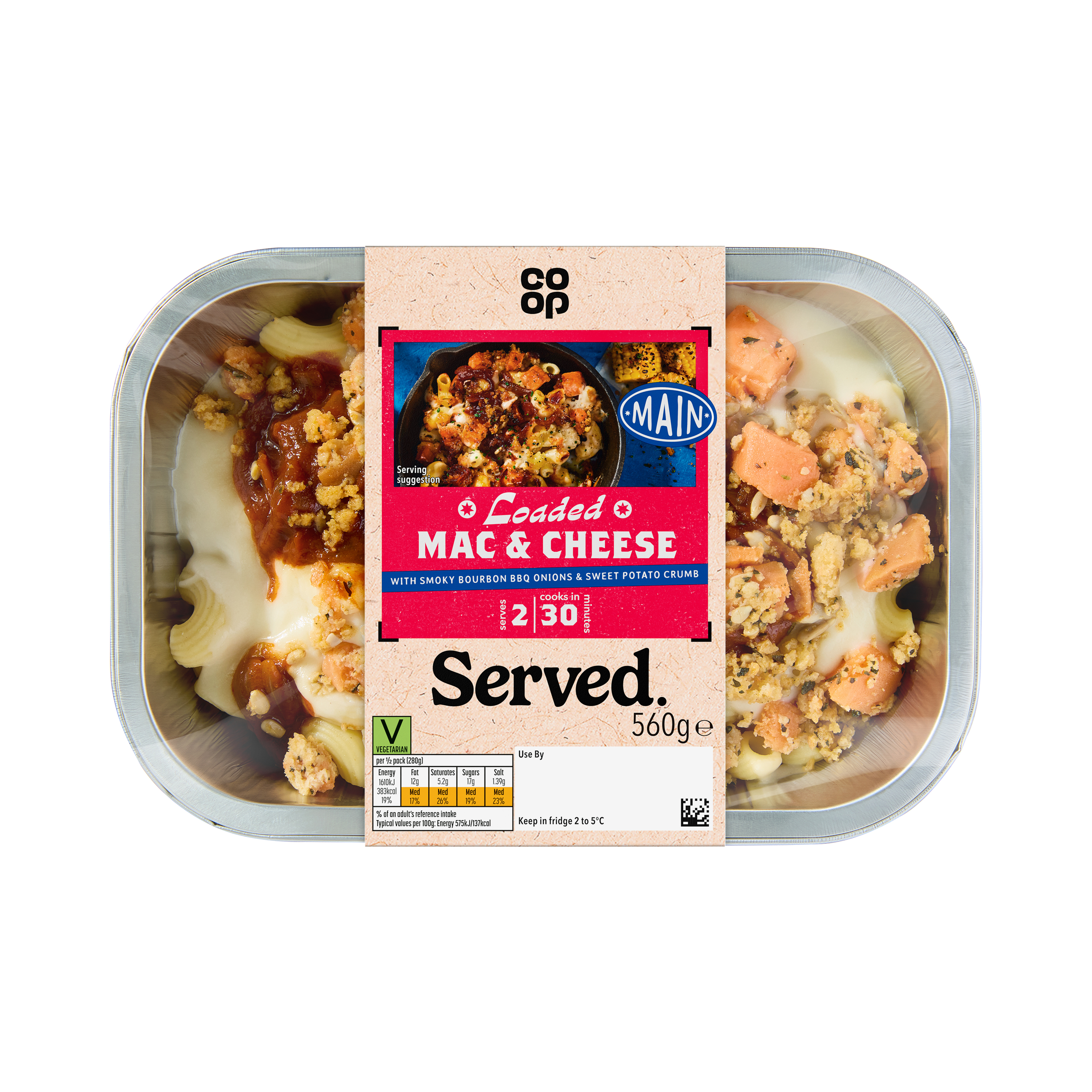Co-op Served Loaded Mac & Cheese 560g