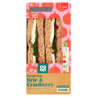 Co-op Brie & Cranberry Sandwich