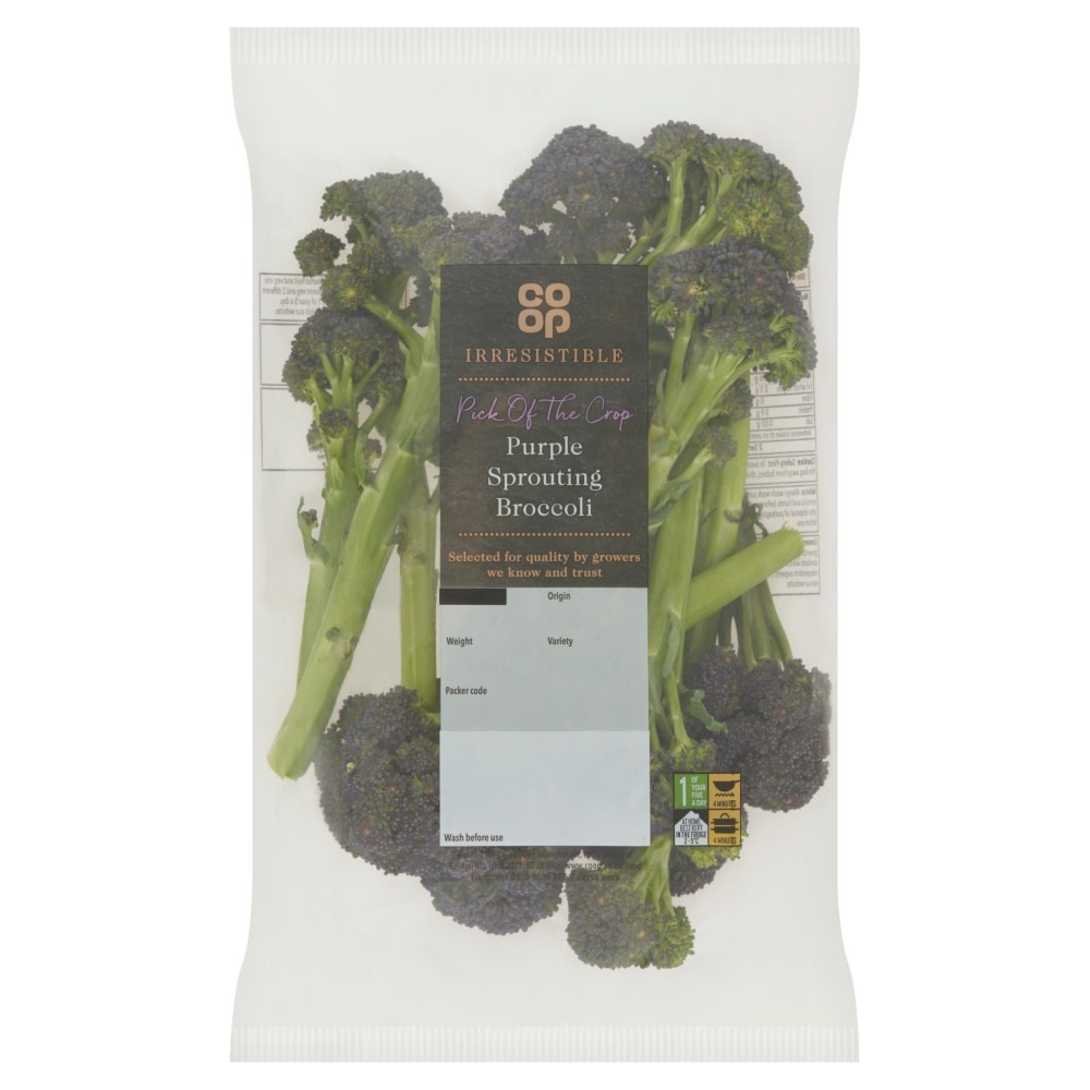 Co-op Irresistible Specially Selected Purple Sprouting Broccoli