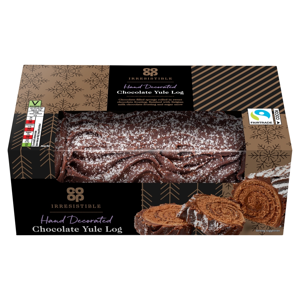 Co-op Irresistible Seriously Chocolatey Chocolate Yule Log EACH