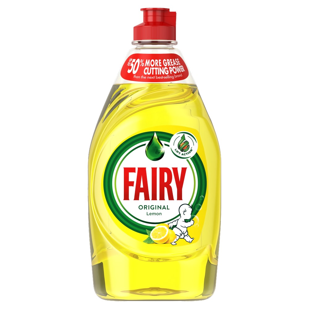 Fairy Washing Up Liquid Lemon 383ml