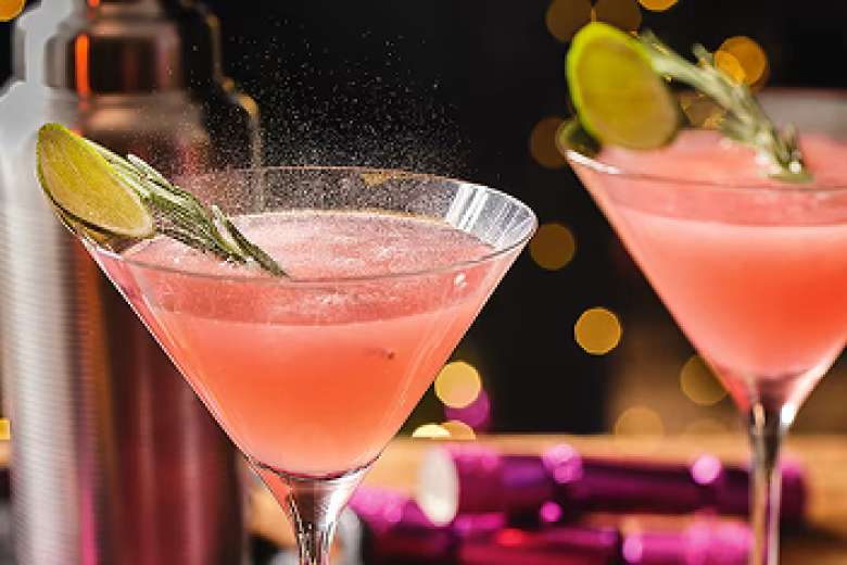 Alcohol-free cranberry paloma 