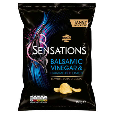 Walkers Sensations Balsamic Vinegar & Caramalised Onions Crisps 150g