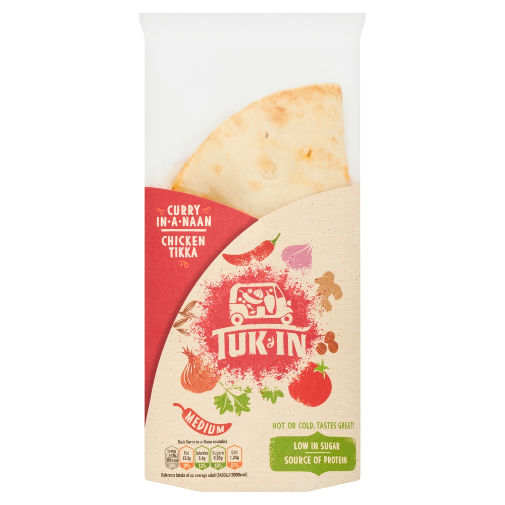 Tuk In Foods Curry in a Naan Chicken Tikka